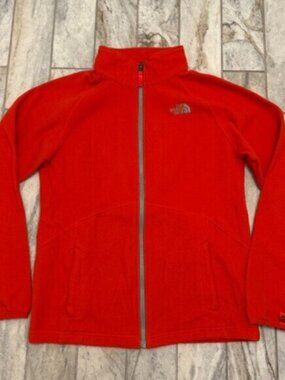 NEW The North Face boys youth XL 18/20 orange/gray fleece jacket